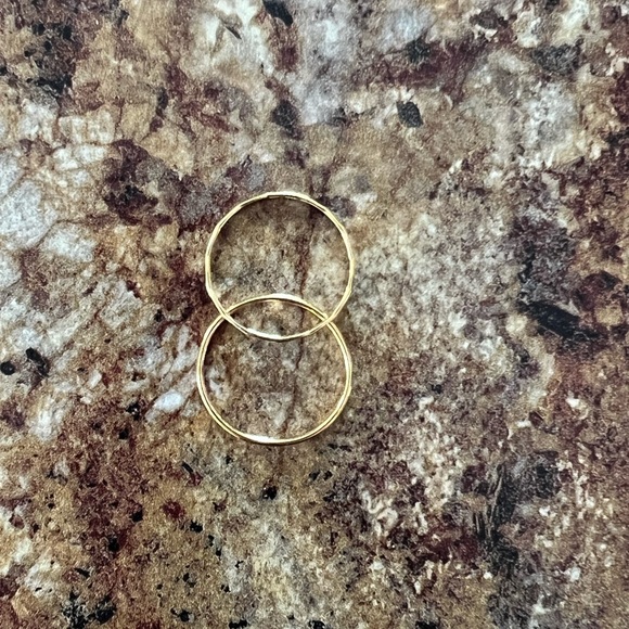 4 NEW Rings: Dainty Gold Bands, Rose Quartz, Blue Apatite Rings - Picture 10 of 10